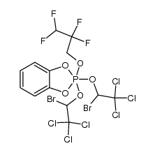 2,2-bis(2-bromo-3,3,3-trichloroethoxy)-2-(2,2,3,3-tetrafluoropropoxy)-1,3,2λ5-benzodioxaphosphole Structure