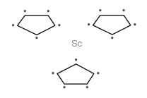 Tris(cyclopentadienyl)scandium Structure