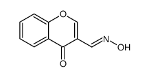 4-OXO-4H-CHROMENE-3-CARBALDEHYDE OXIME结构式