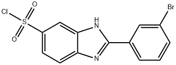 2-(3-溴苯基)-1H-苯并[D]咪唑-5-磺酰氯结构式