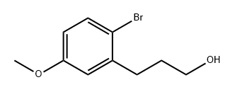 Benzenepropanol, 2-bromo-5-methoxy-结构式