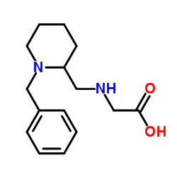 N-[(1-Benzyl-2-piperidinyl)methyl]glycine结构式