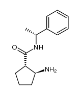 (trans-(1S,2S)-2-aminocyclopentanecarbonyl)-(R)-(+)-α-methylbenzylamine结构式