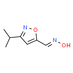 5-Isoxazolecarboxaldehyde,3-(1-methylethyl)-,oxime(9CI)结构式