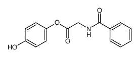 hippuric acid-(4-hydroxy-phenyl ester)结构式