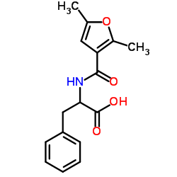 N-(2,5-Dimethyl-3-furoyl)phenylalanine结构式