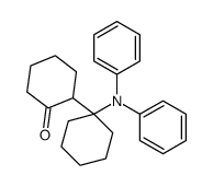 2-[1-(N-phenylanilino)cyclohexyl]cyclohexan-1-one Structure