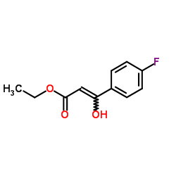 Ethyl (2Z)-3-(4-fluorophenyl)-3-hydroxyacrylate结构式