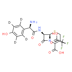 Cefadroxil-d4 (trifluoroacetate salt)结构式