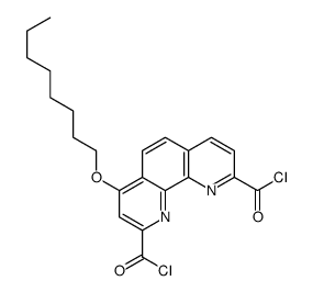 4-octoxy-1,10-phenanthroline-2,9-dicarbonyl chloride Structure