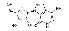 4-amino-1-ribofuranosylpyrrolo(2,3-d)pyridazin-7(6H)-one Structure