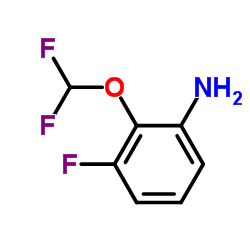 2-(Difluoromethoxy)-3-fluoroaniline结构式