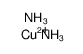 Copper ammonium complex Structure