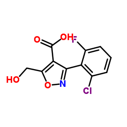 3-(2-Chloro-6-fluorophenyl)-5-(hydroxymethyl)-1,2-oxazole-4-carboxylic acid Structure