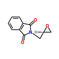 (R)-4-(OXIRAN-2-YLMETHYL)ISOINDOLINE-1,3-DIONE structure