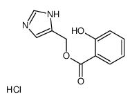 1H-imidazol-5-ylmethyl 2-hydroxybenzoate,hydrochloride Structure