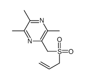 2,3,5-trimethyl-6-(prop-2-enylsulfonylmethyl)pyrazine Structure