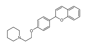 1-[2-[4-(2H-chromen-2-yl)phenoxy]ethyl]piperidine结构式