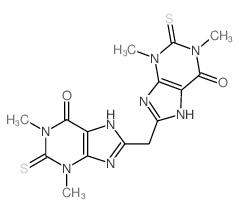 Theophylline, 8,8-methylenebis(2-thio- picture