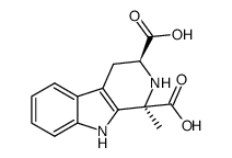 (1R,3S)-1-methyl-1,2,3,4-tetrahydro-β-carboline-1,3-dicarboxylic acid Structure