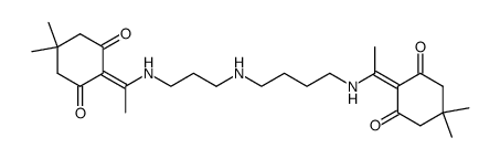 N(1),N(8)-bis[1-(4,4-dimethyl-2,6-dioxocyclohexylidene)ethyl]-spermidine Structure