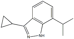 3-cyclopropyl-7-isopropyl-1H-indazole结构式