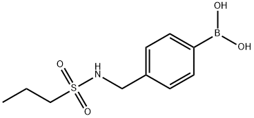 (4-(丙基磺酰胺基甲基)苯基)硼酸结构式