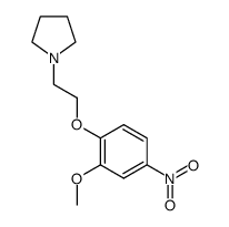 1-[2-(2-methoxy-4-nitrophenoxy)ethyl]pyrrolidine结构式