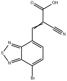 7-溴-4-乙烯氰羧基-苯并噻二唑结构式