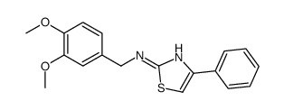 4-Phenyl-2-(veratrylamino)thiazole结构式