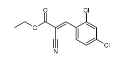 ethyl 3-(2,4-dichloro-phenyl)-2-cyanoacrylate Structure