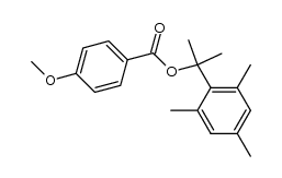 2-(2,4,6-trimethylphenyl)-2-propyl 4-methoxybenzoate Structure