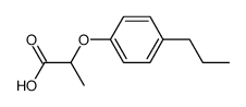 2-(4-propyl-phenoxy)-propionic acid结构式