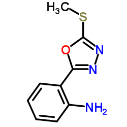 2-[5-(Methylsulfanyl)-1,3,4-oxadiazol-2-yl]aniline结构式