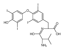 (2S)-2-[[(2S)-2-amino-3-methylbutanoyl]amino]-3-[4-(4-hydroxy-3,5-diiodophenoxy)-3,5-diiodophenyl]propanoic acid结构式