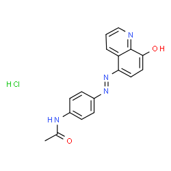 Acetamide, N-[4-[(8-hydroxy-5-quinolinyl)azo]phenyl]-, monohydrochlori de picture