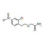 2-(2-氯-4-硝基苯乙氧基)-N-甲基乙酰胺结构式