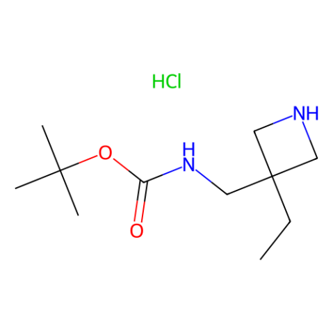 tert-butyl N-[(3-ethylazetidin-3-yl)methyl]carbamate;hydrochloride Structure