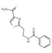 Benzamide,N-[2-[4-(aminothioxomethyl)-2-thiazolyl]ethyl]-结构式