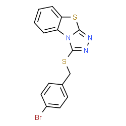 3-((4-bromobenzyl)thio)benzo[4,5]thiazolo[2,3-c][1,2,4]triazole structure