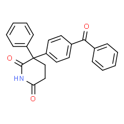 3-(4-BENZOYLPHENYL)-3-PHENYLDIHYDRO-2,6(1H,3H)-PYRIDINEDIONE结构式