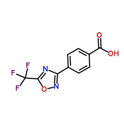 4-(5-(Trifluoromethyl)-1,2,4-oxadiazol-3-yl)benzoic acid structure