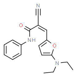 2-Propenamide,2-cyano-3-[5-(diethylamino)-2-furanyl]-N-phenyl- structure