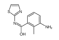 3-Amino-2-methyl-N-(1,3-thiazol-2-yl)benzamide结构式