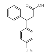 3-(4-methylphenyl)-3-phenylpropanoic acid结构式