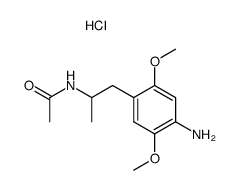 N-Acetyl-1-(4-amino-2,5-dimethoxyphenyl)-2-aminopropan-hydrochlorid Structure