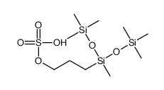 3-[1,3,3,3-tetramethyl-1-[(trimethylsilyl)oxy]disiloxanyl]propyl hydrogen sulphate Structure