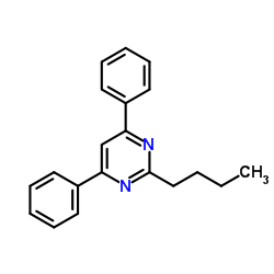 2-Butyl-4,6-diphenylpyrimidine Structure