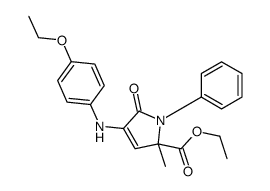 ethyl 4-(4-ethoxyanilino)-2-methyl-5-oxo-1-phenylpyrrole-2-carboxylate Structure