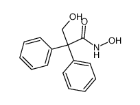 3-Hydroxy-2,2-diphenylpropiohydroxamsaeure结构式